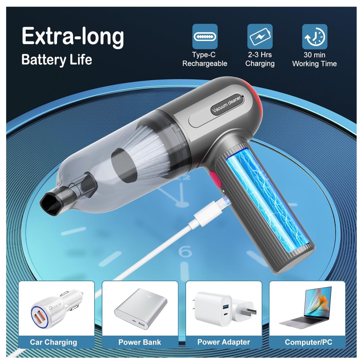 Aspiradora de Mano 7 en 1 Sopladora